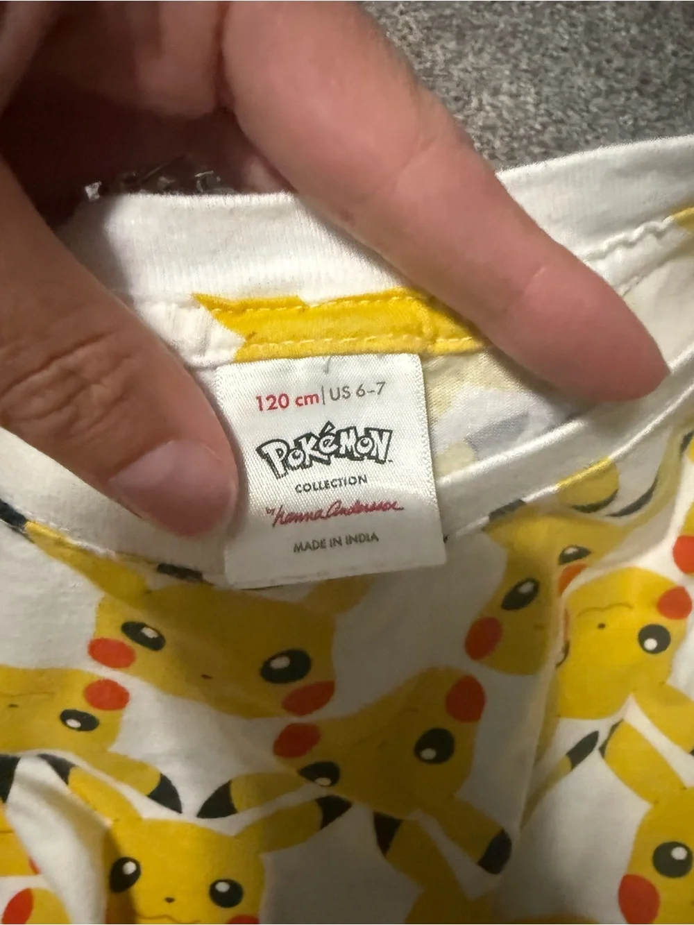 Hanna Andersson Pokémon Pikachu Shirt Sz 120cm